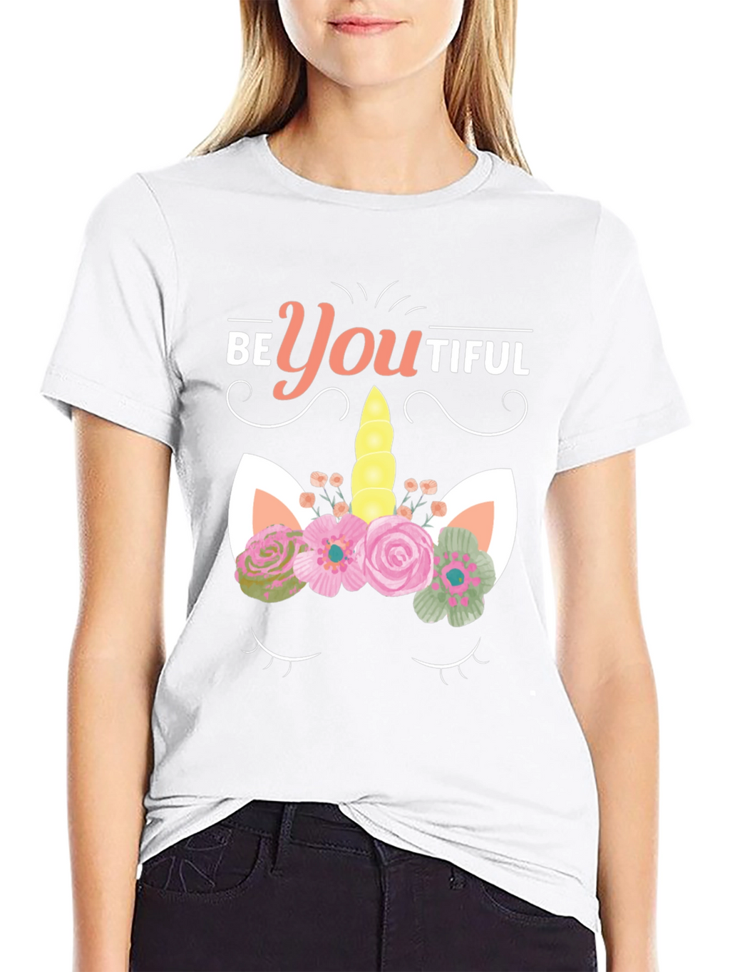 BeYOUtiful Unicorn Graphic Tee - Black