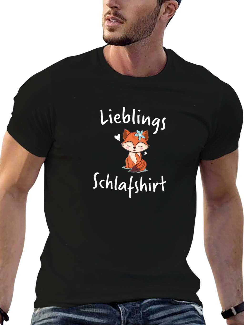 Cute Fox Lieblings Schlafshirt T-Shirt