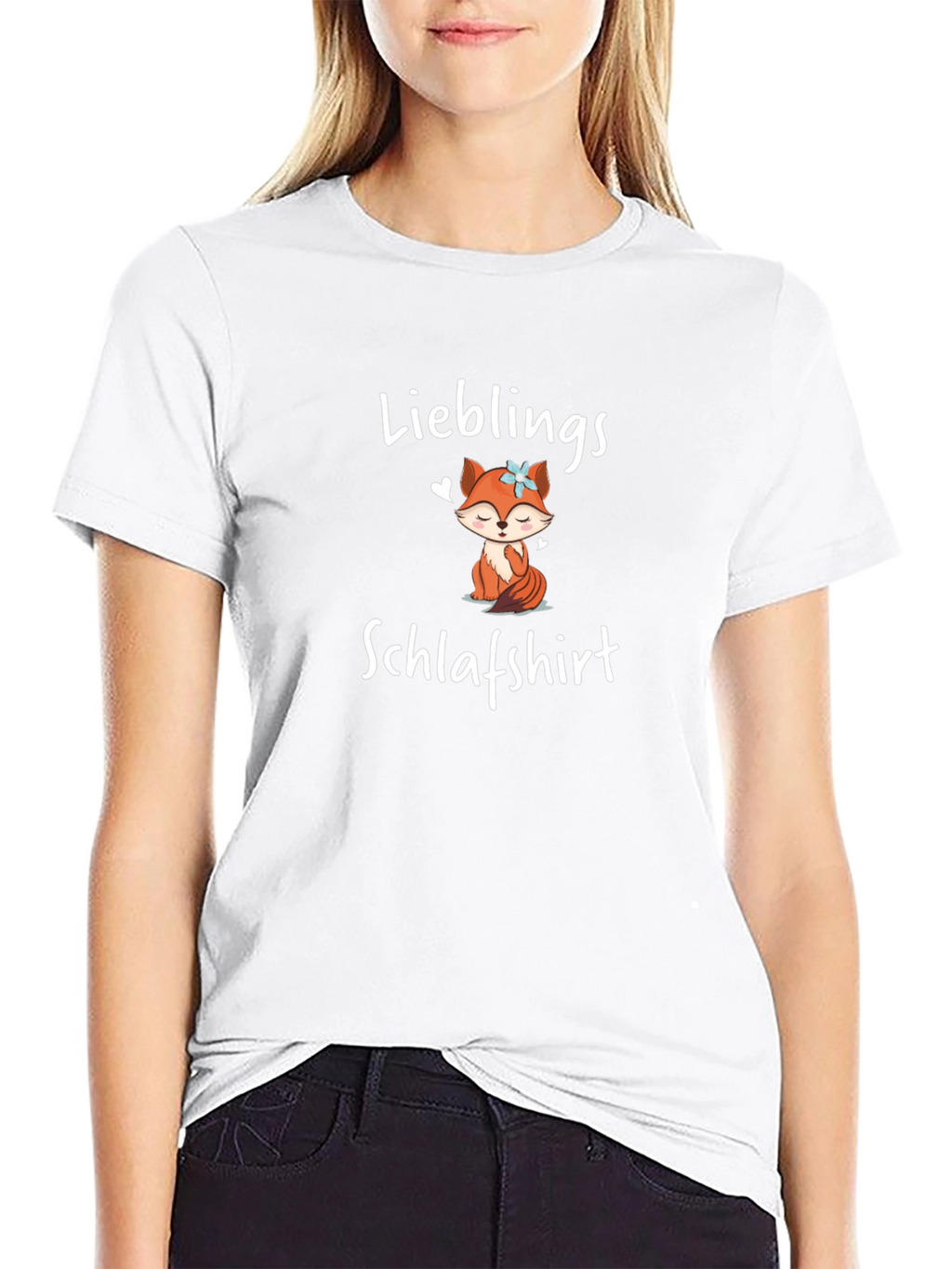 Cute Fox Lieblings Schlafshirt T-Shirt
