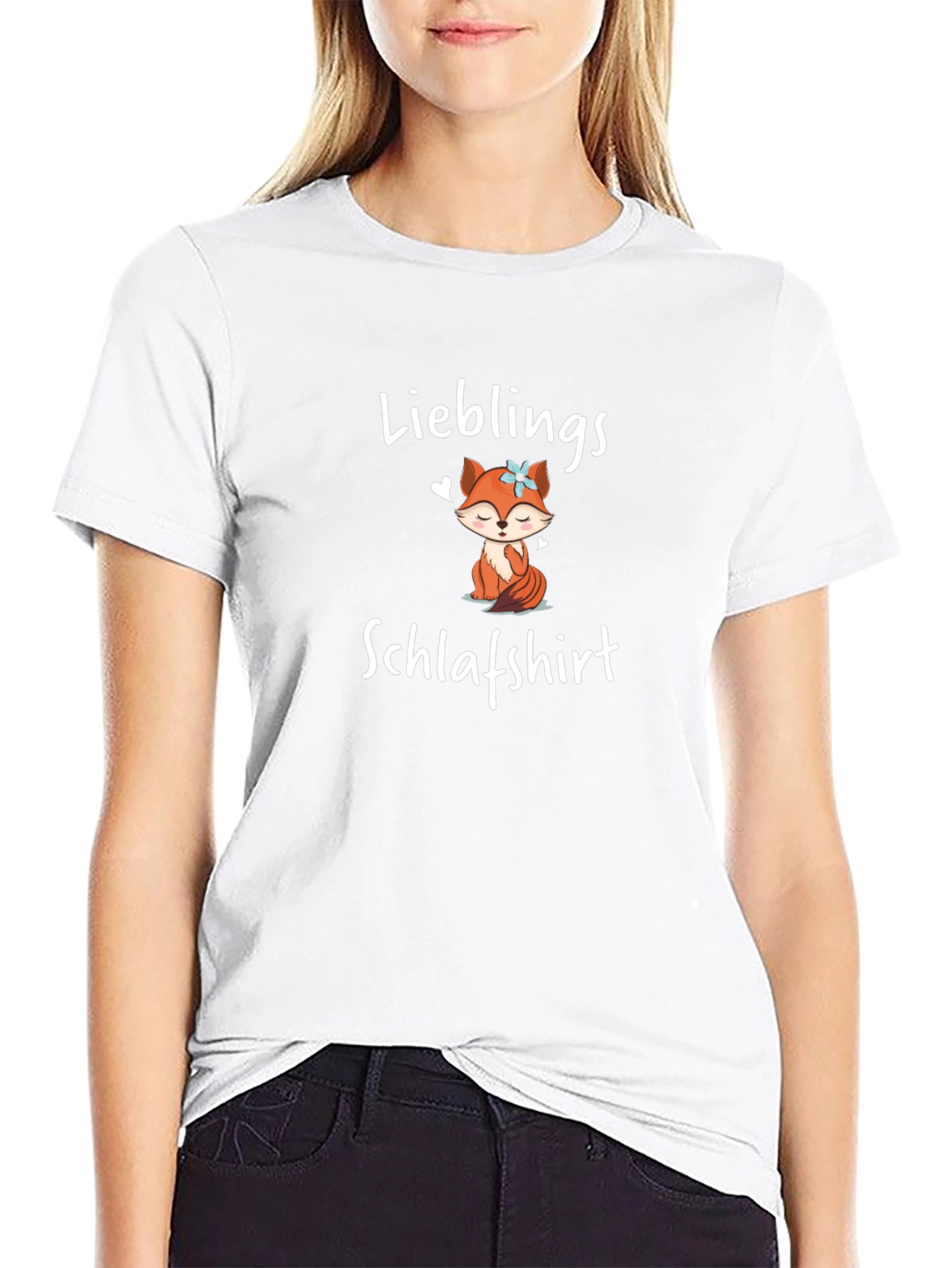 Cute Fox Lieblings Schlafshirt T-Shirt