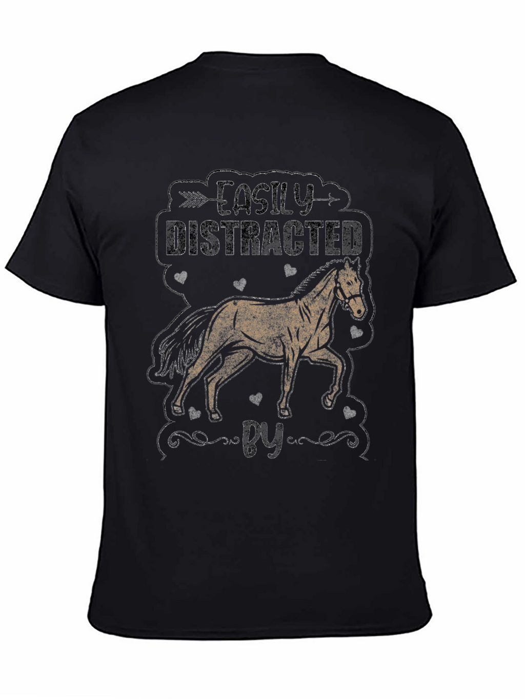 Easily Distracted By Horses Graphic Tee