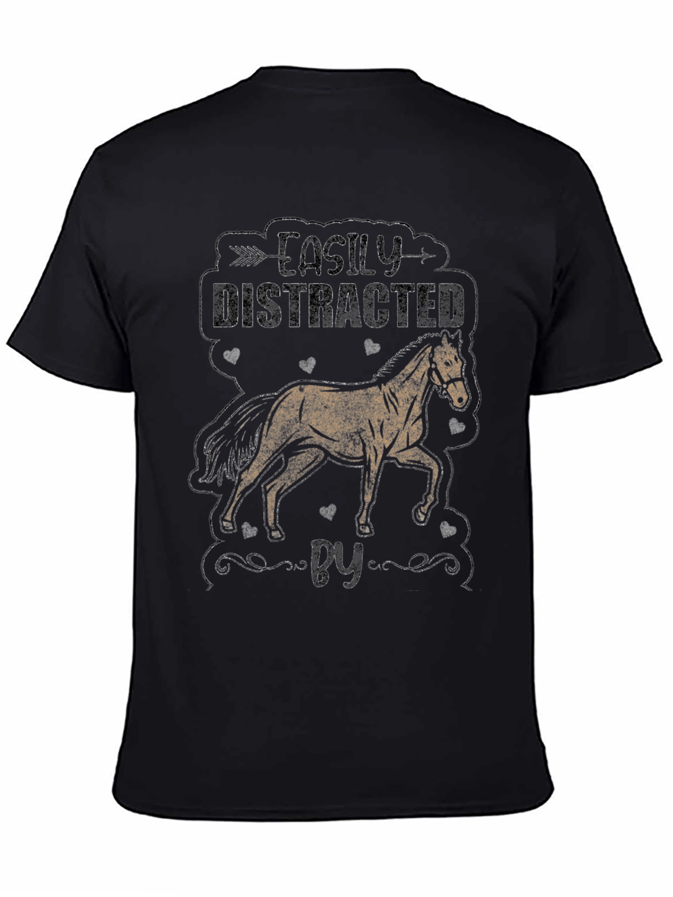 Easily Distracted By Horses Graphic Tee