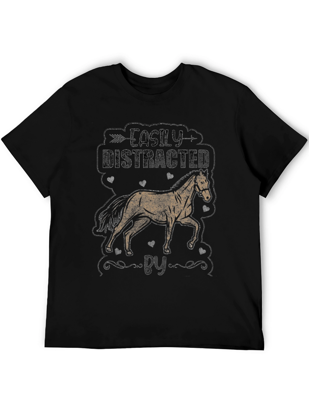 Easily Distracted By Horses Graphic Tee