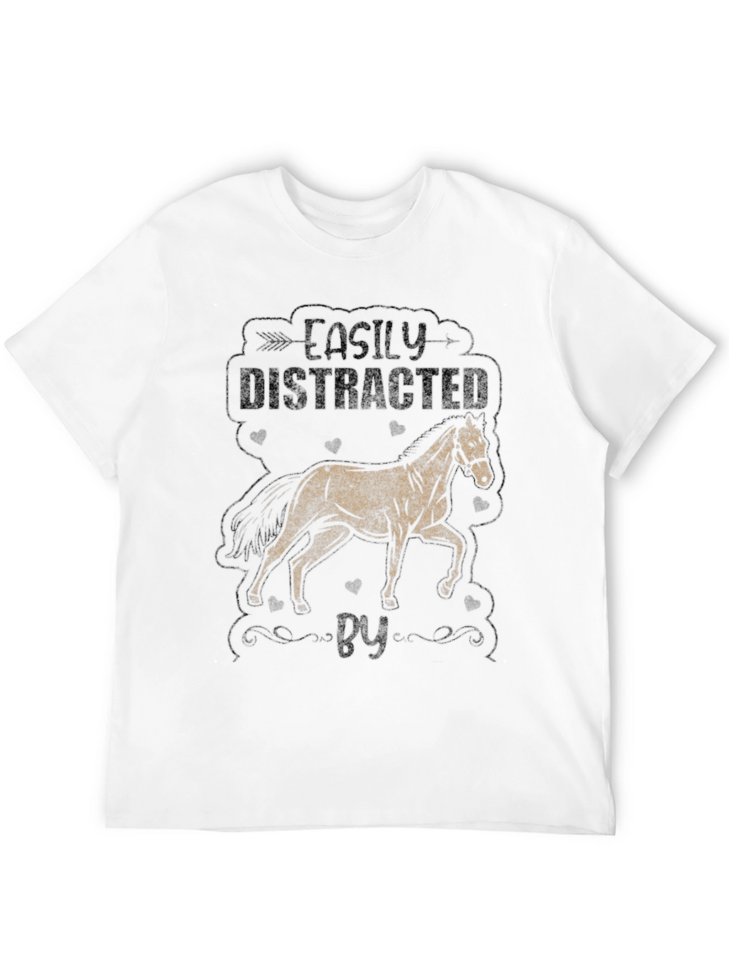 Easily Distracted By Horses Graphic Tee