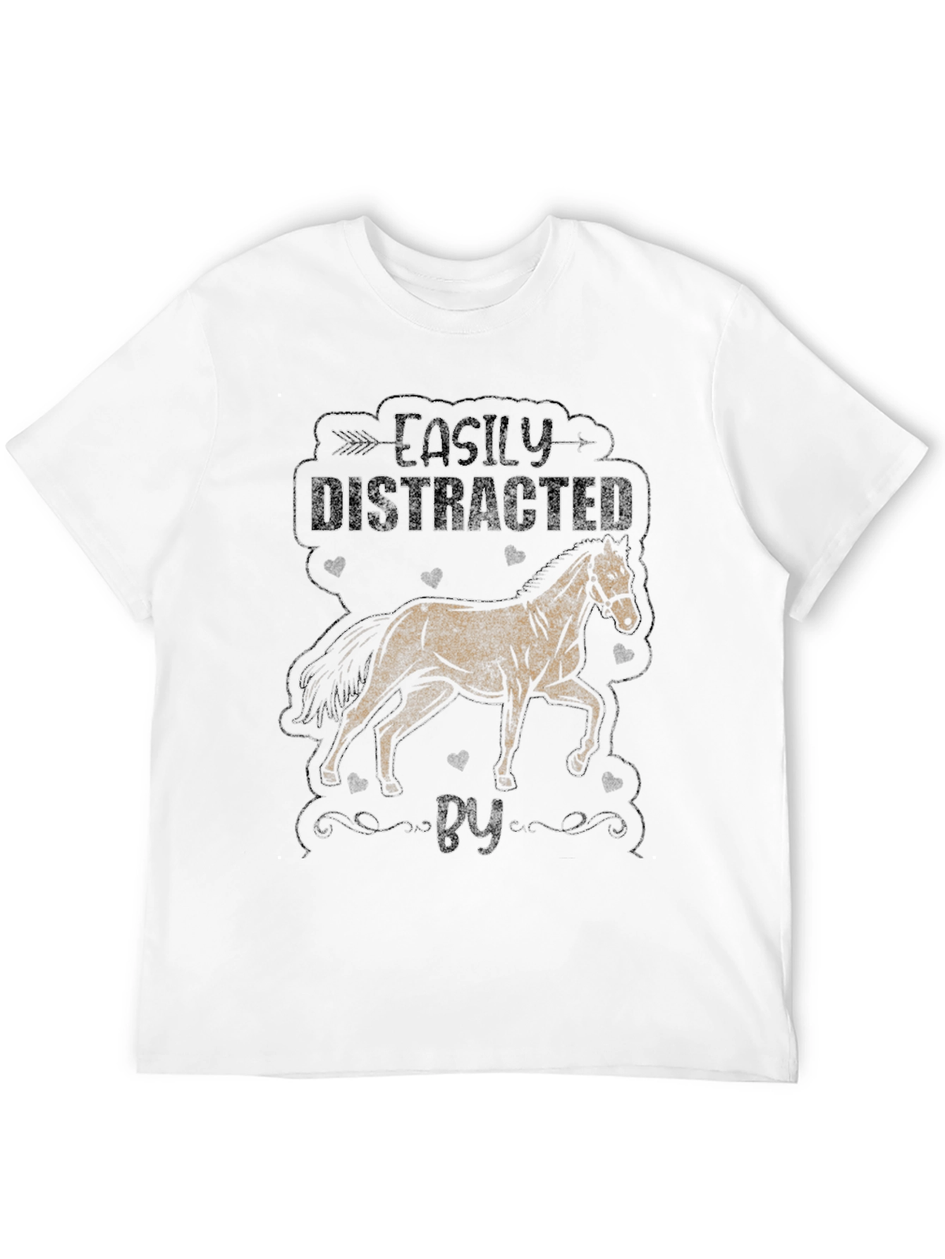 Easily Distracted By Horses Graphic Tee
