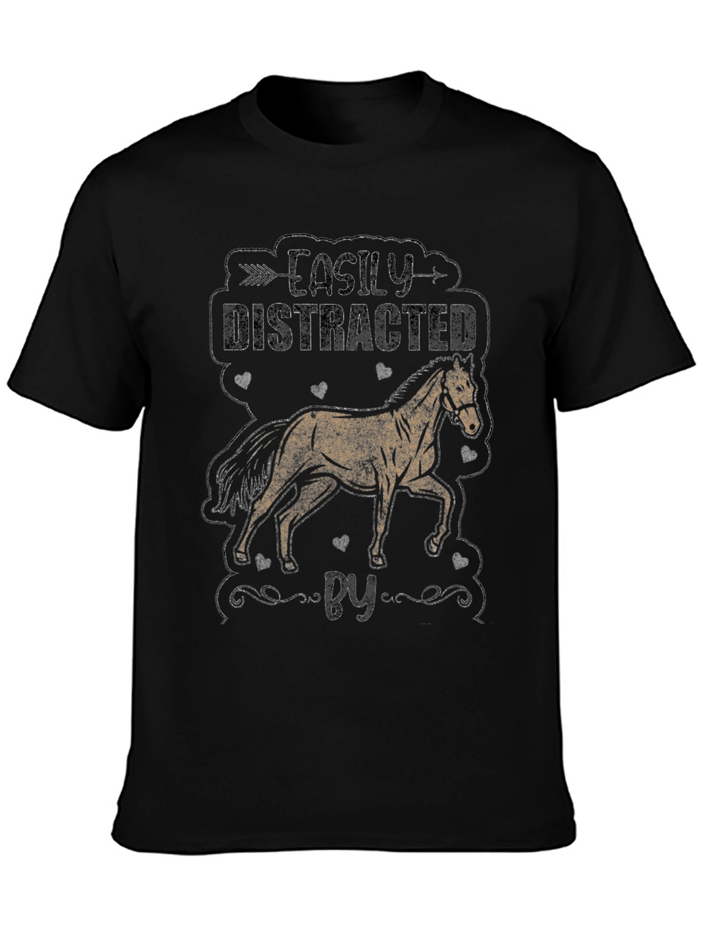 Easily Distracted By Horses Graphic Tee