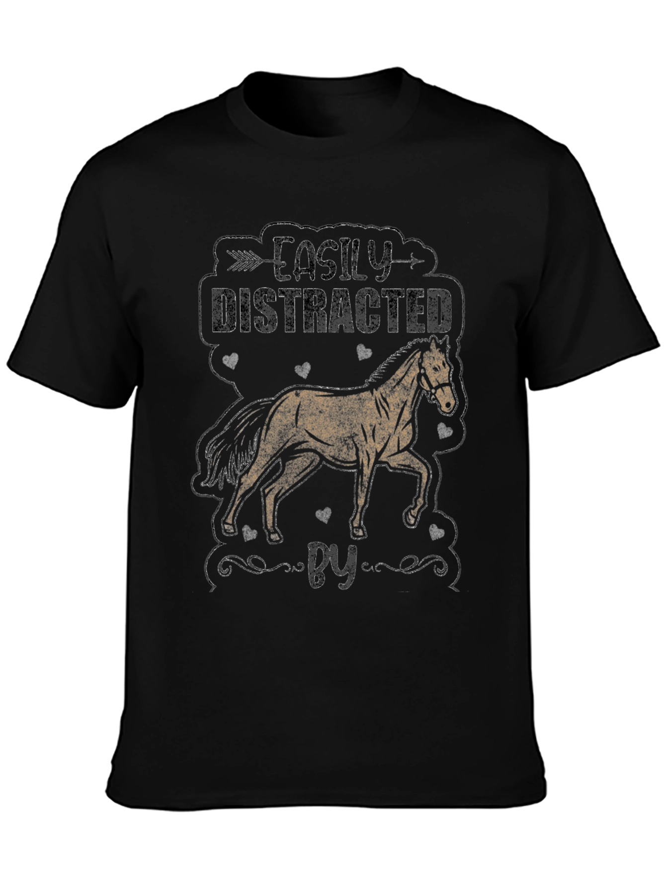 Easily Distracted By Horses Graphic Tee