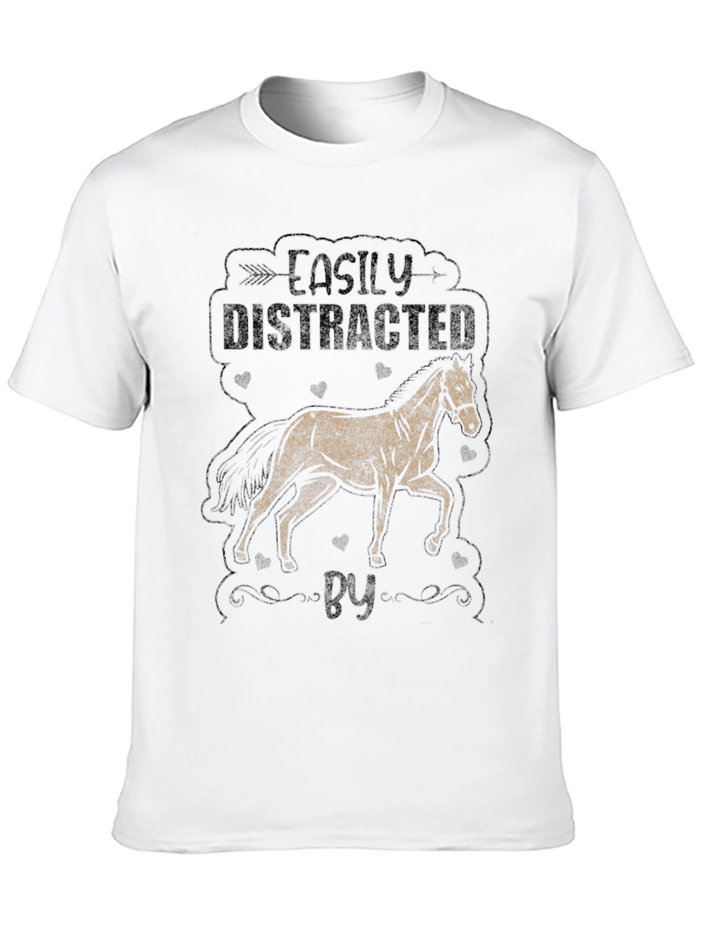 Easily Distracted By Horses Graphic Tee