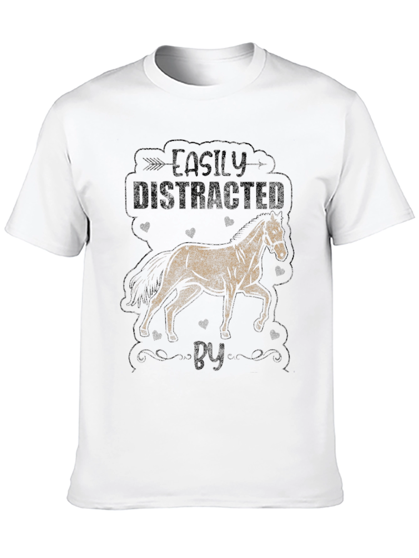 Easily Distracted By Horses Graphic Tee