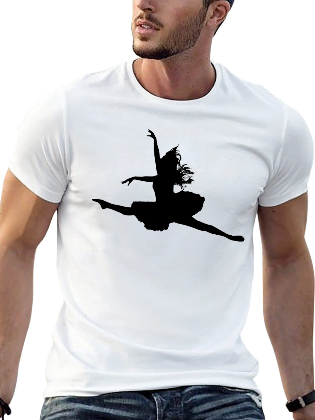 Black Ballet Dancer Graphic Tee - Soft Style
