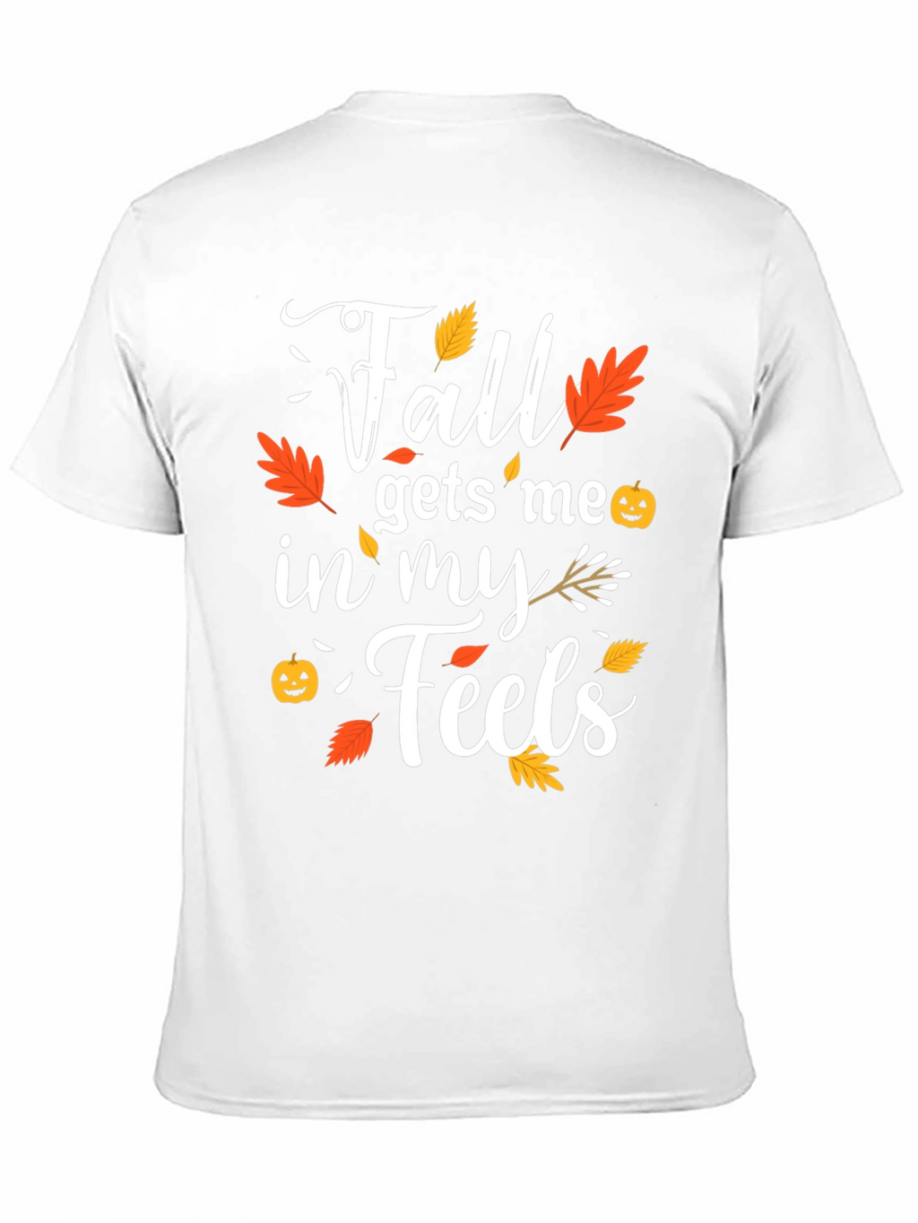 Fall Gets Me In My Feels Black T-Shirt