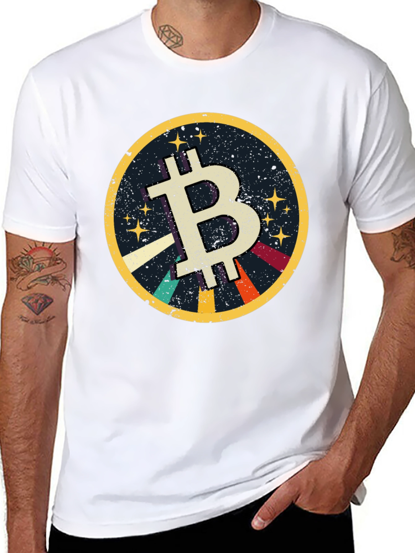 Bitcoin Retro Graphic Tee - Crypto Currency T-Shirt