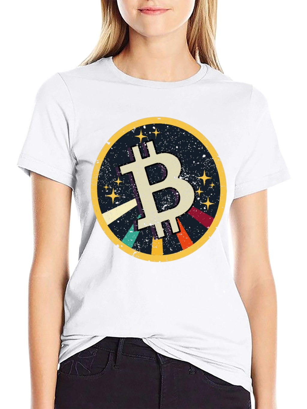 Bitcoin Retro Graphic Tee - Crypto Currency T-Shirt
