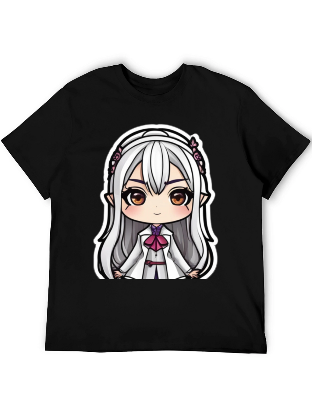 Anime Girl Graphic Tee - Cute Cartoon Character T-Shirt