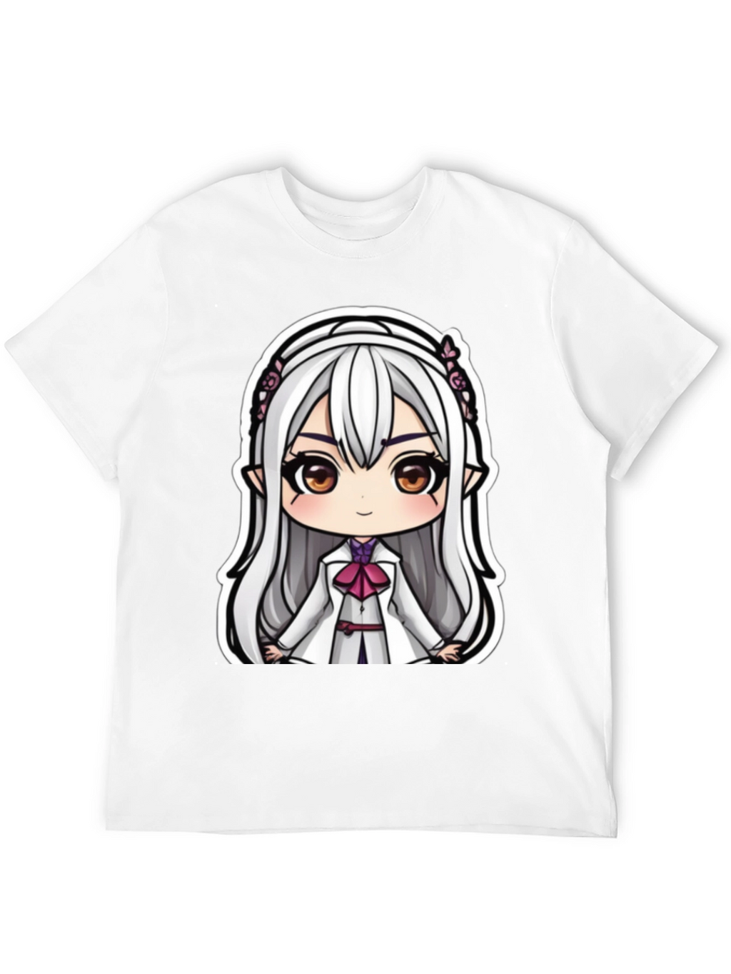 Anime Girl Graphic Tee - Cute Cartoon Character T-Shirt