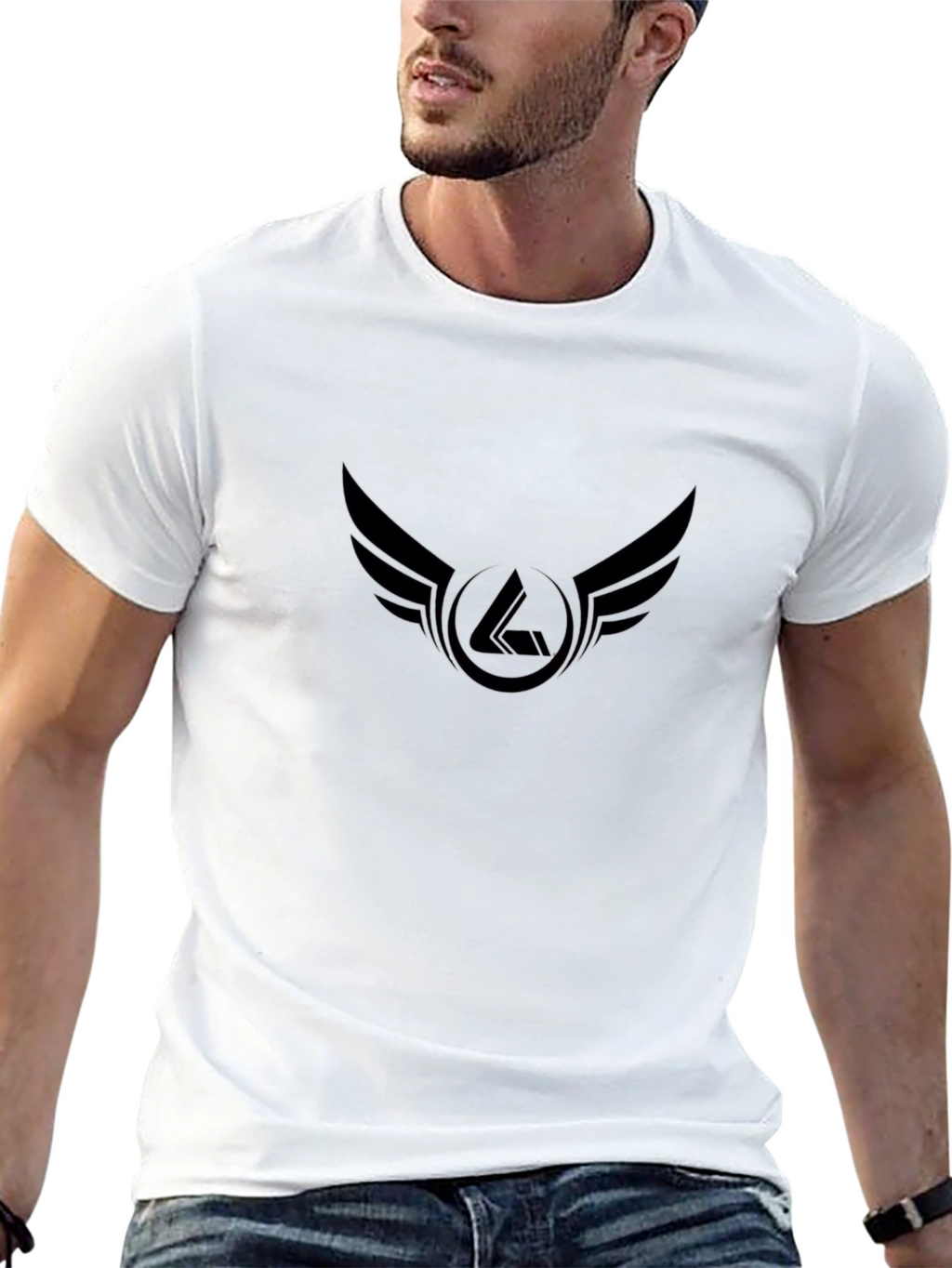 Winged Emblem Black T-Shirt