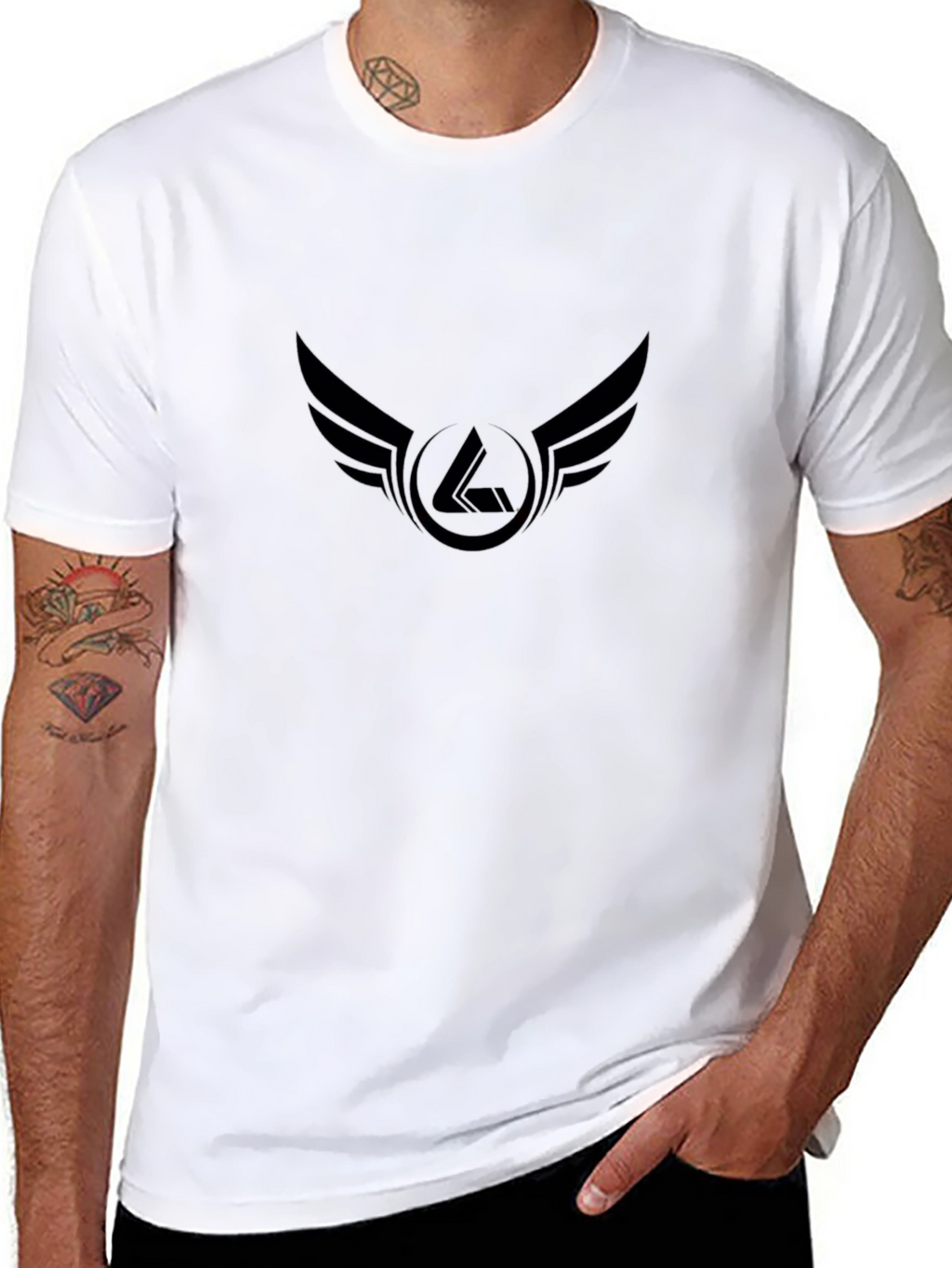 Winged Emblem Black T-Shirt
