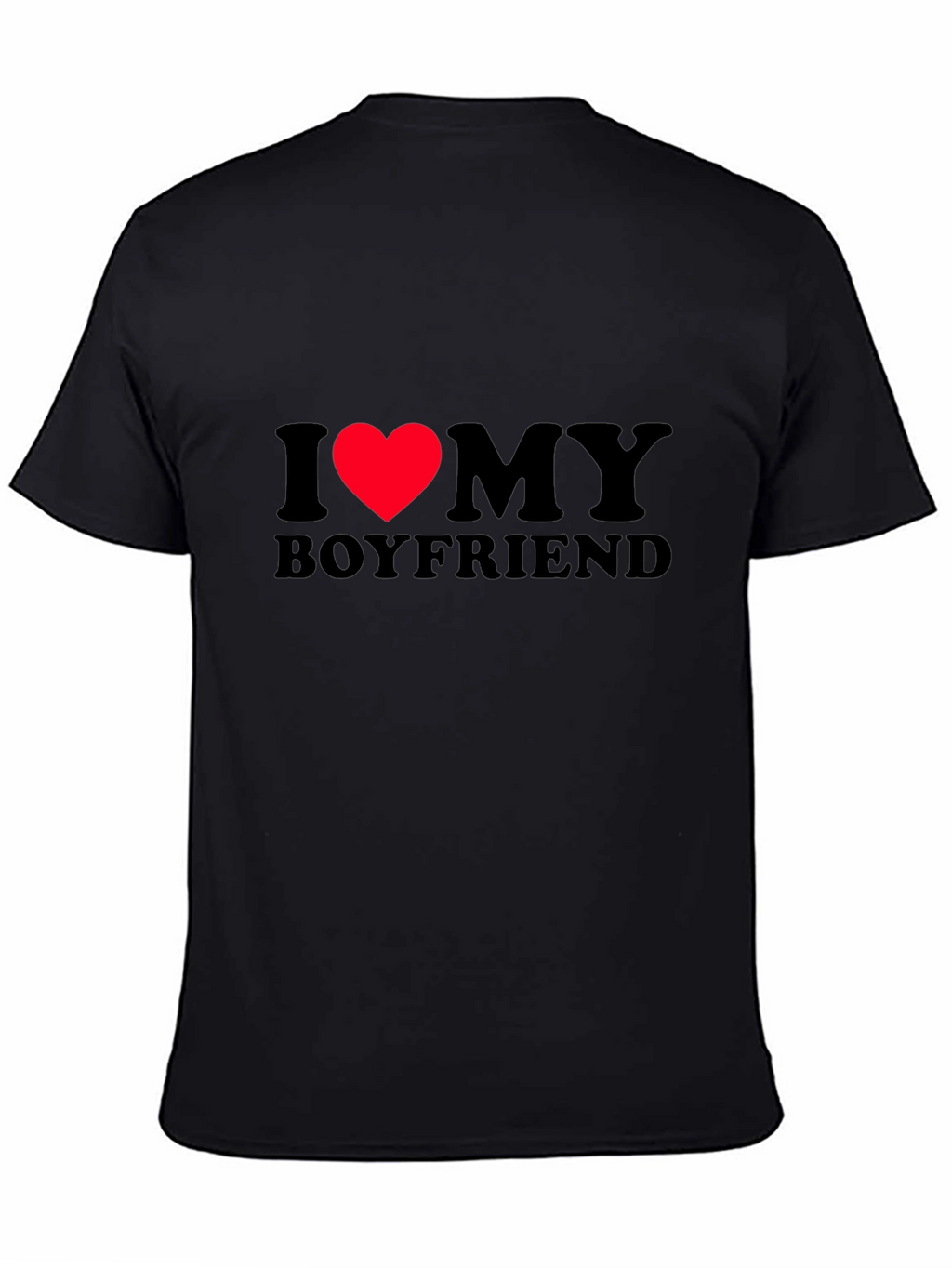 I Heart My Boyfriend T-Shirt - Black Classic Fit