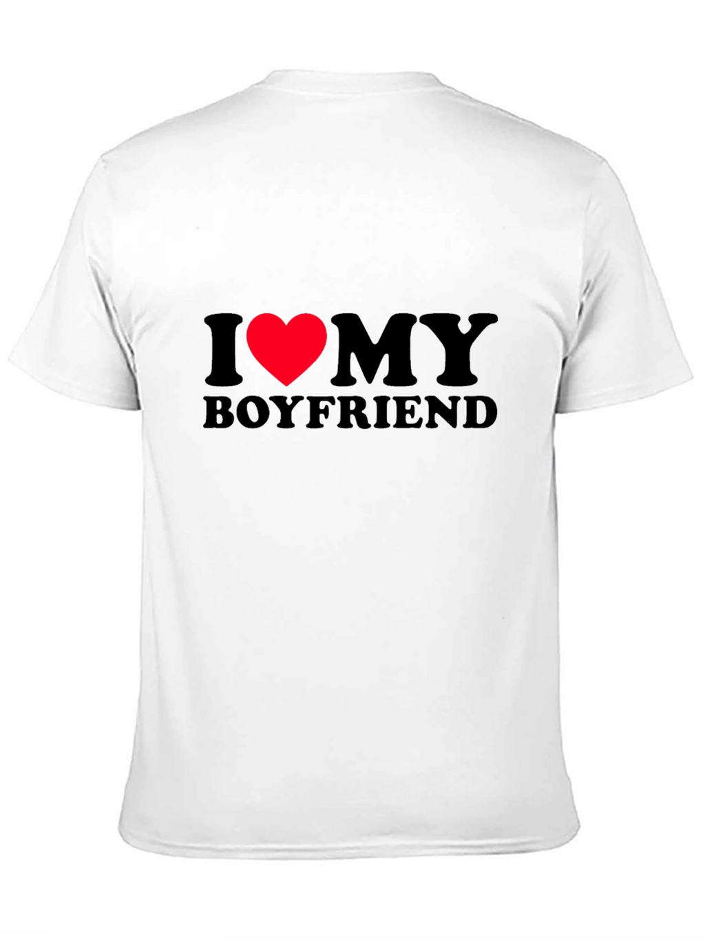 I Heart My Boyfriend T-Shirt - Black Classic Fit