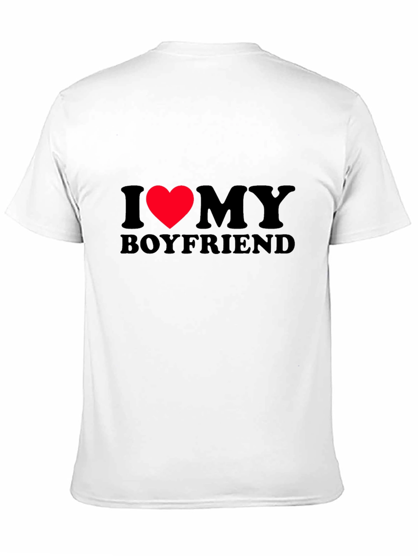 I Heart My Boyfriend T-Shirt - Black Classic Fit