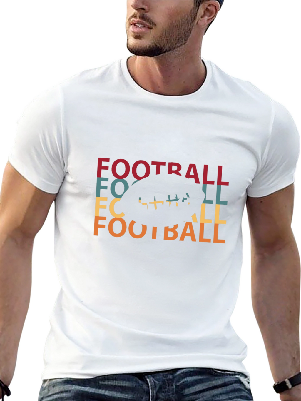 Retro Football Graphic Tee