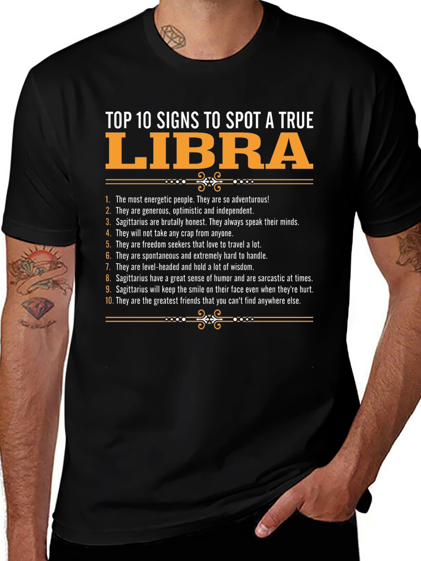 True Libra Zodiac Sign T-Shirt