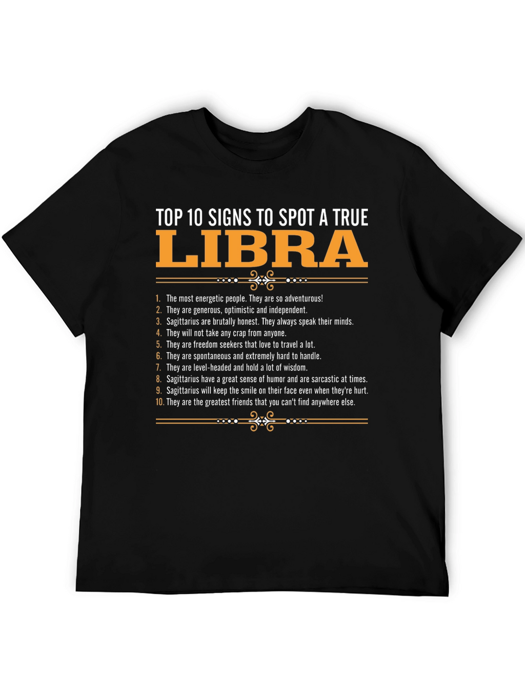 True Libra Zodiac Sign T-Shirt