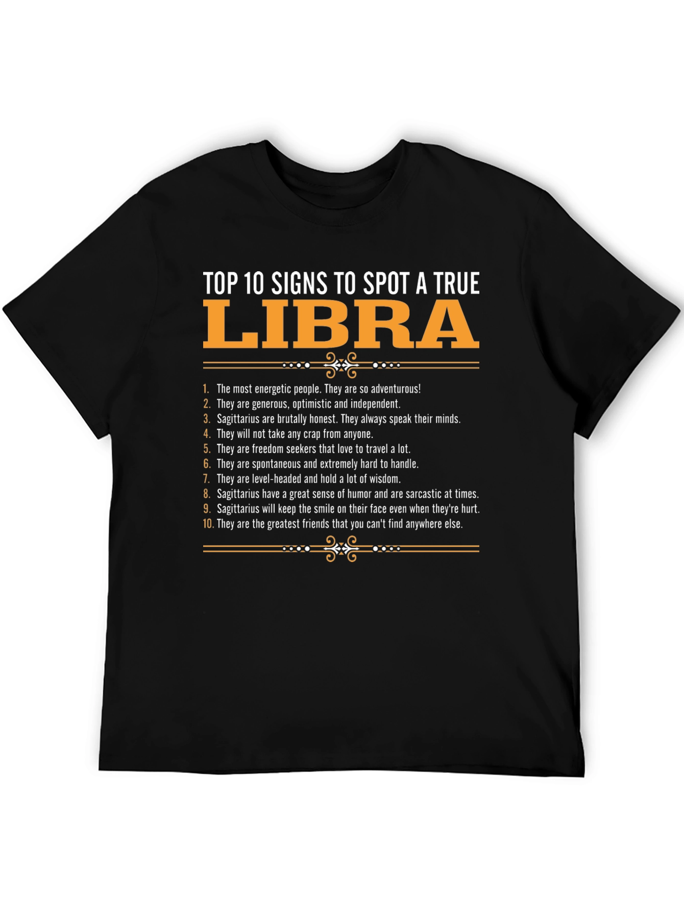 True Libra Zodiac Sign T-Shirt