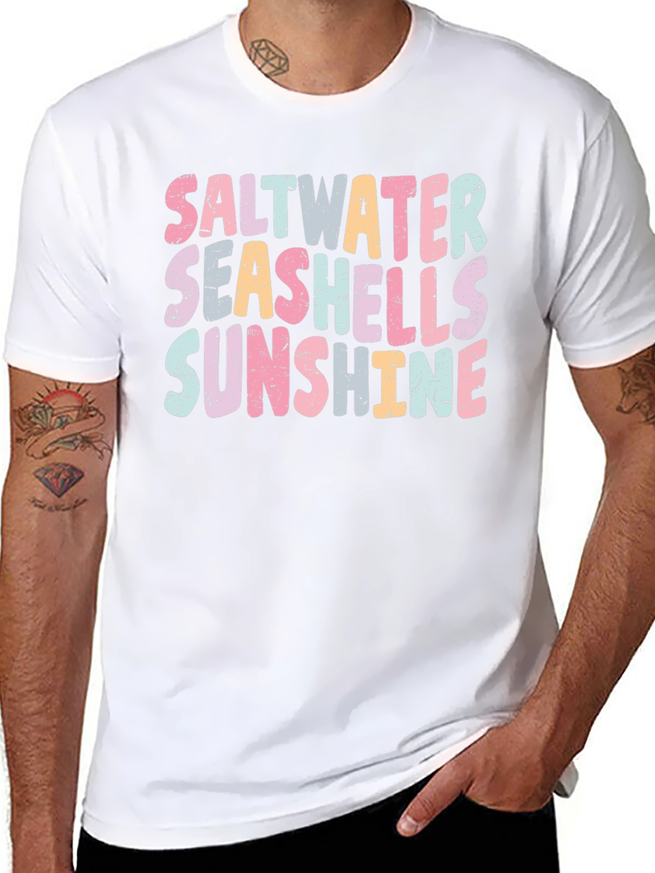 Saltwater Seashells Sunshine Graphic Tee