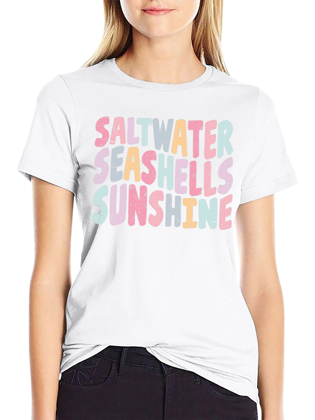 Saltwater Seashells Sunshine Graphic Tee