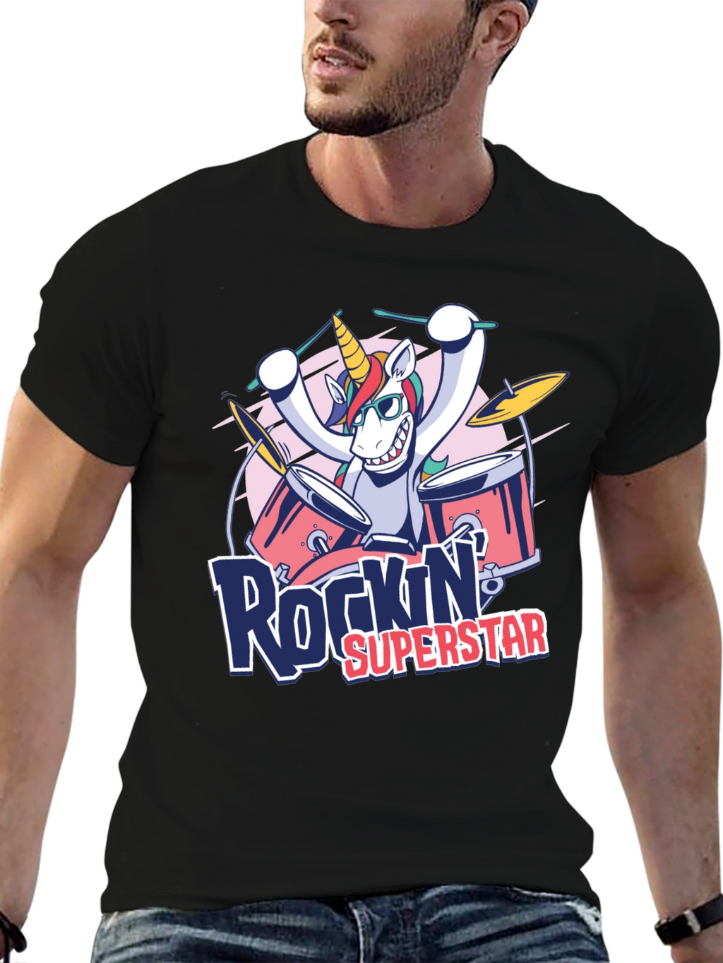 Rockin Superstar Unicorn T-Shirt