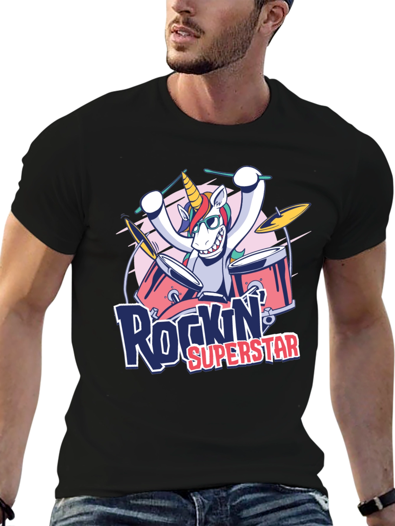 Rockin Superstar Unicorn T-Shirt