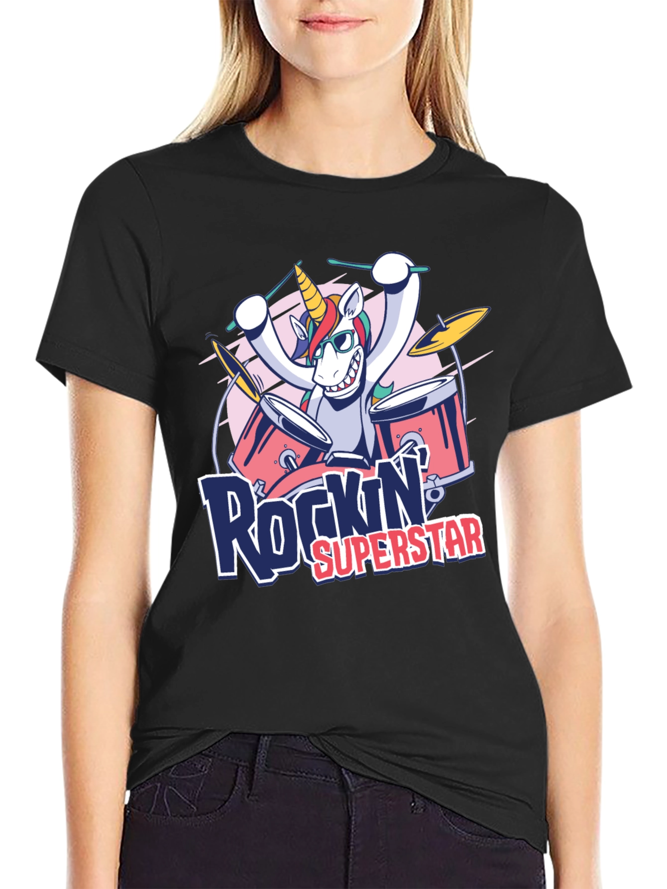 Rockin Superstar Unicorn T-Shirt