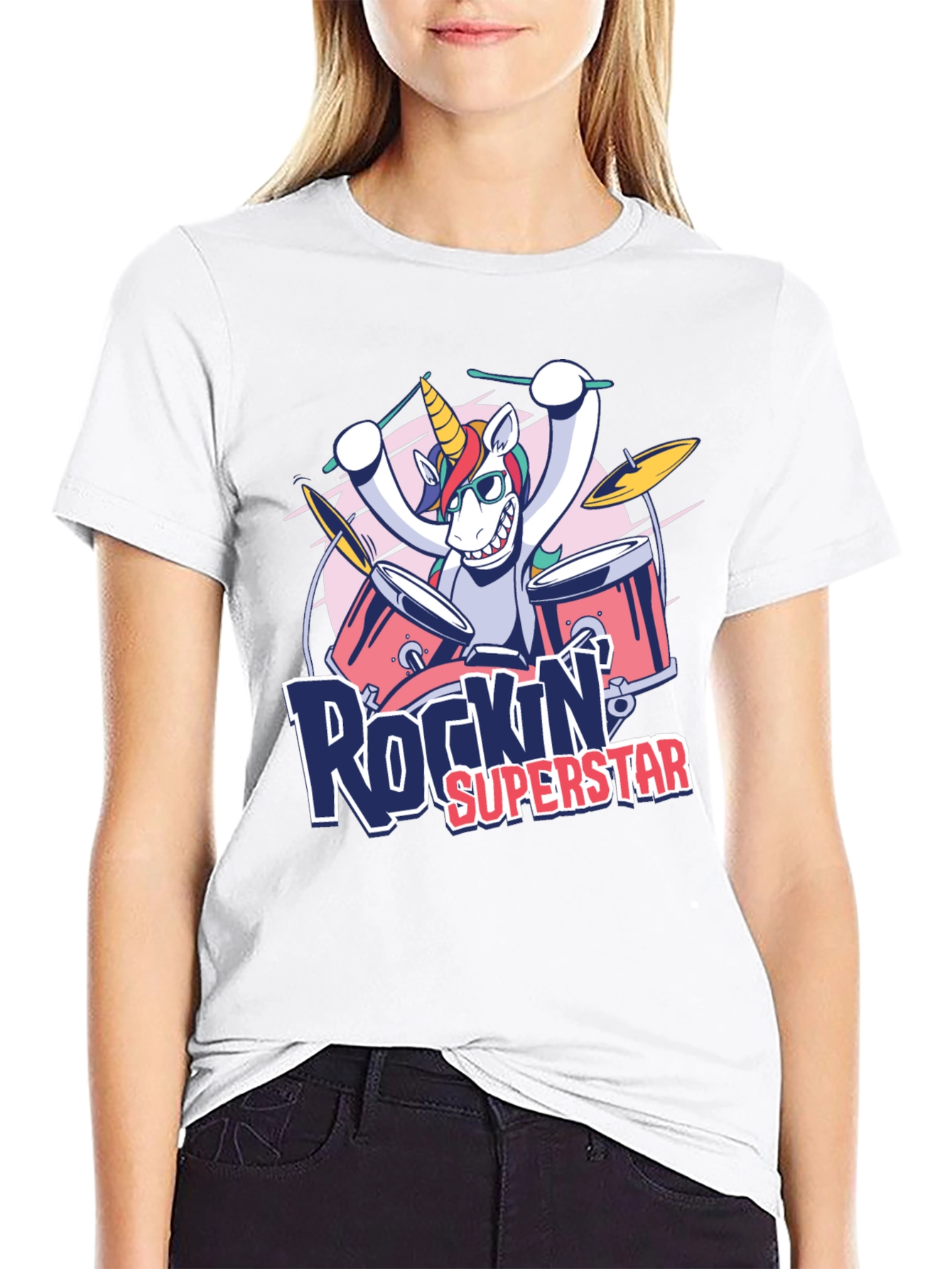 Rockin Superstar Unicorn T-Shirt