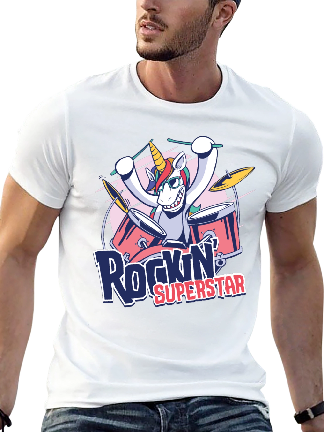 Rockin Superstar Unicorn T-Shirt