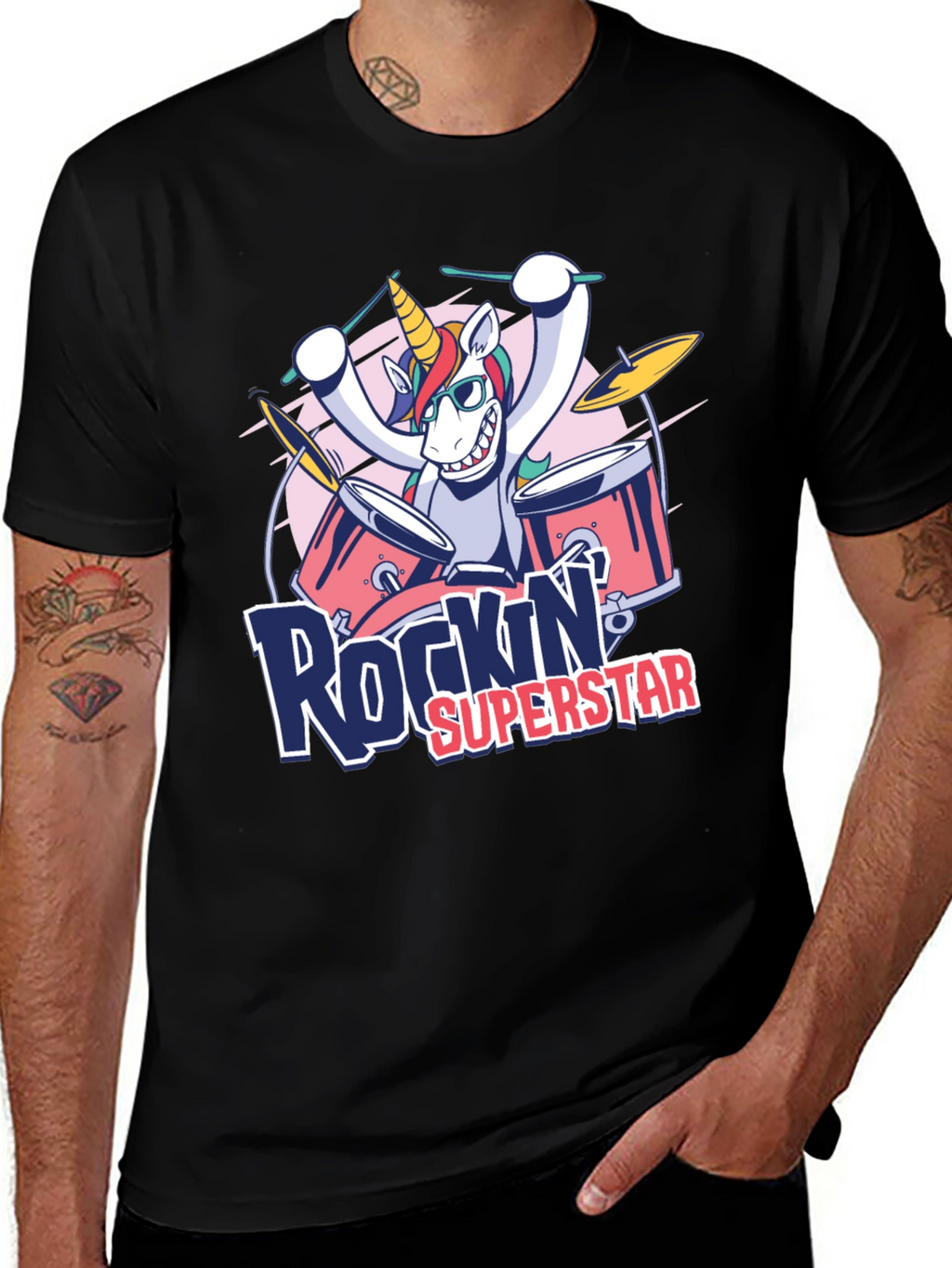 Rockin Superstar Unicorn T-Shirt