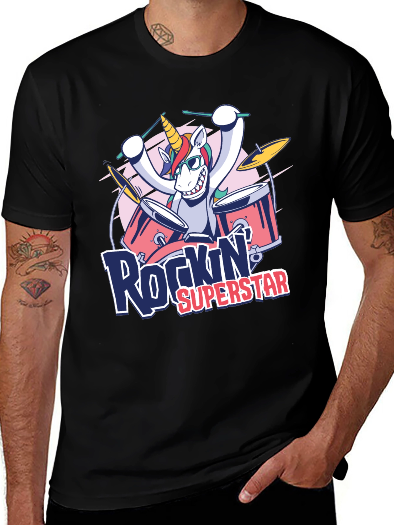 Rockin Superstar Unicorn T-Shirt