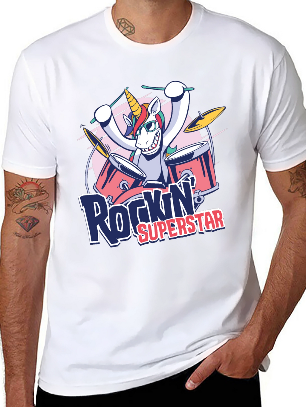 Rockin Superstar Unicorn T-Shirt
