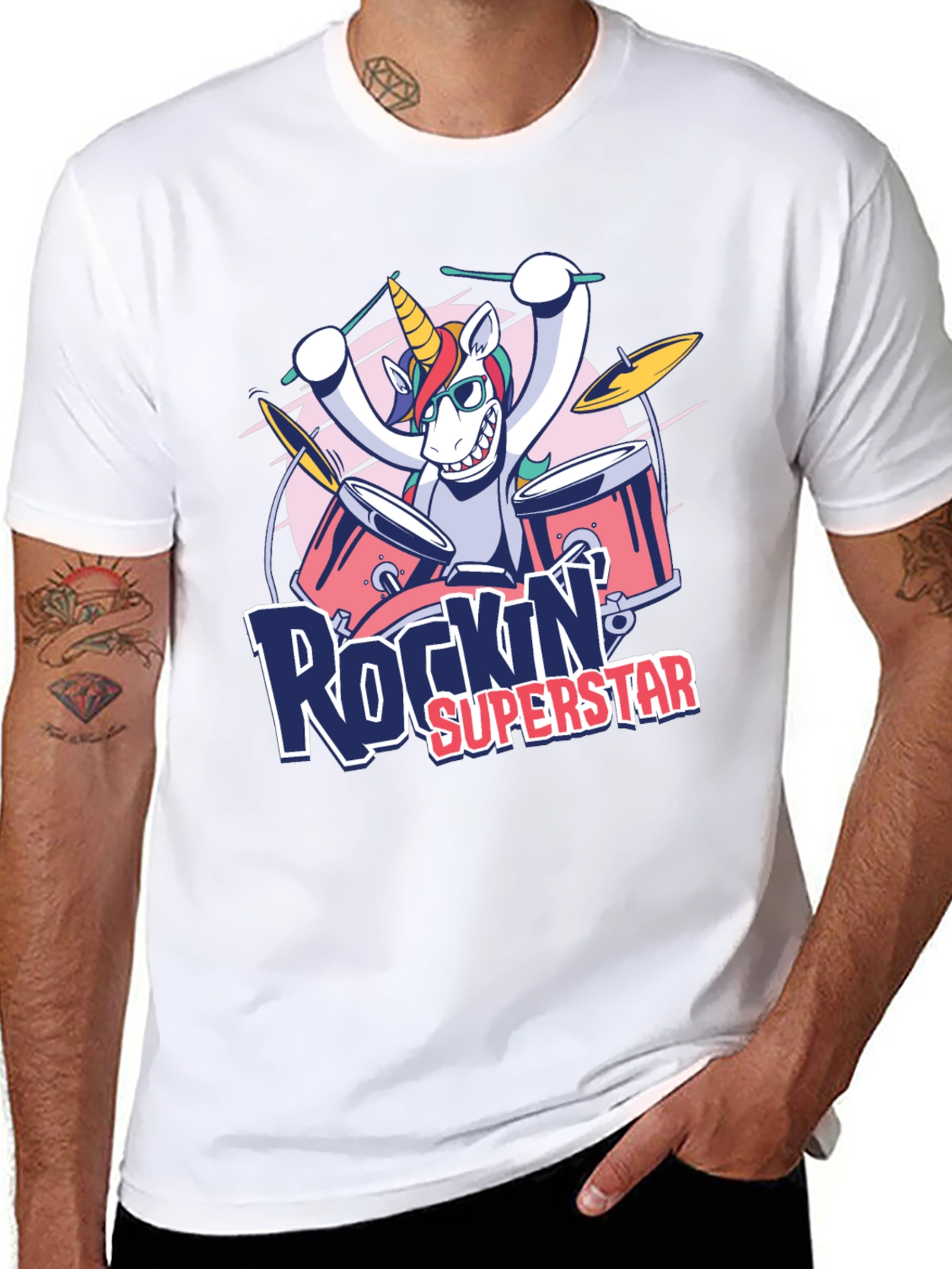 Rockin Superstar Unicorn T-Shirt
