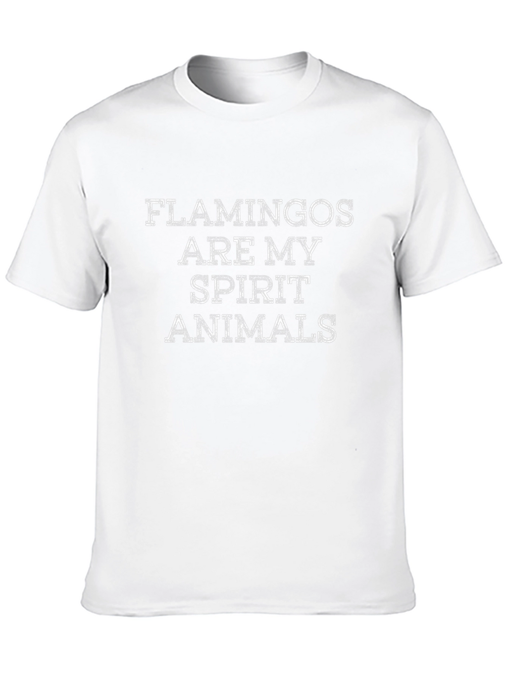 Flamingos are My Spirit Animal Black T-Shirt