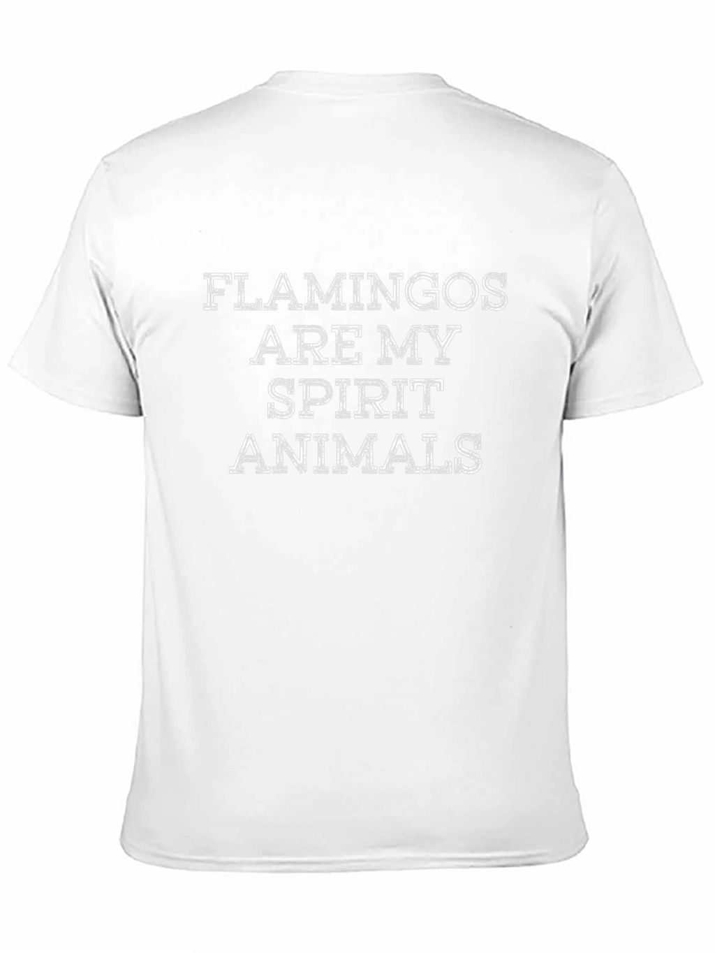 Flamingos are My Spirit Animal Black T-Shirt