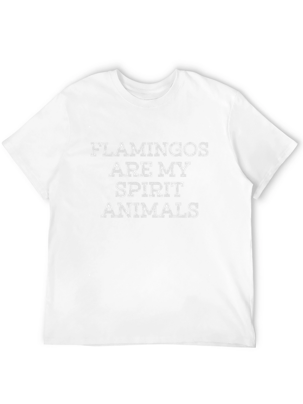 Flamingos are My Spirit Animal Black T-Shirt