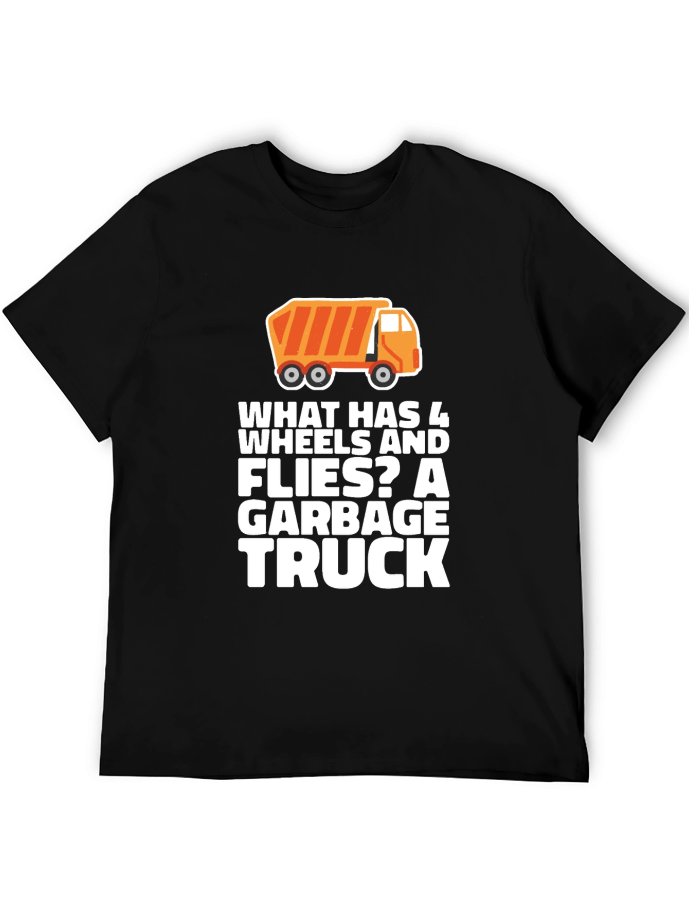 Garbage Truck Riddle T-Shirt Funny Joke Tee