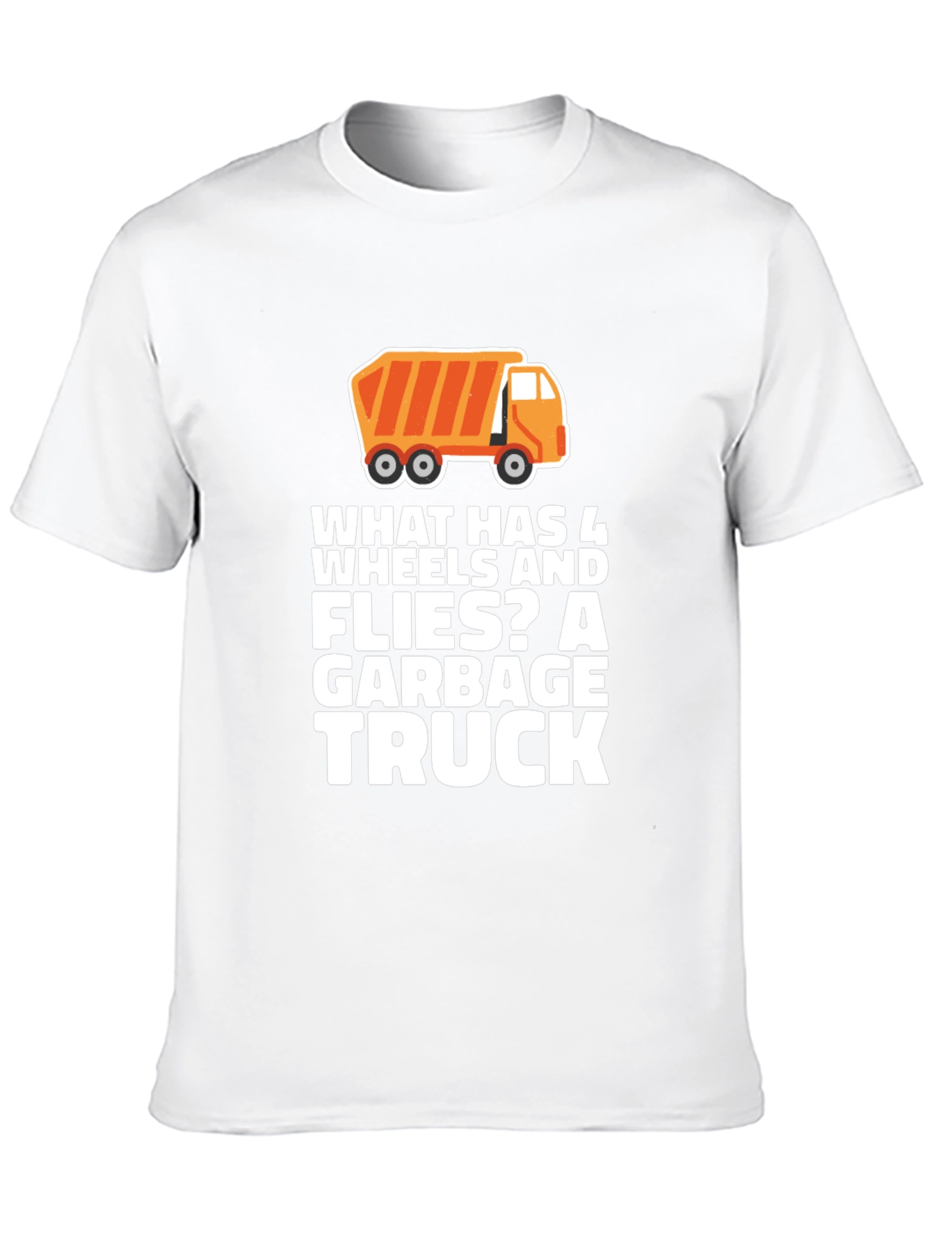 Garbage Truck Riddle T-Shirt Funny Joke Tee