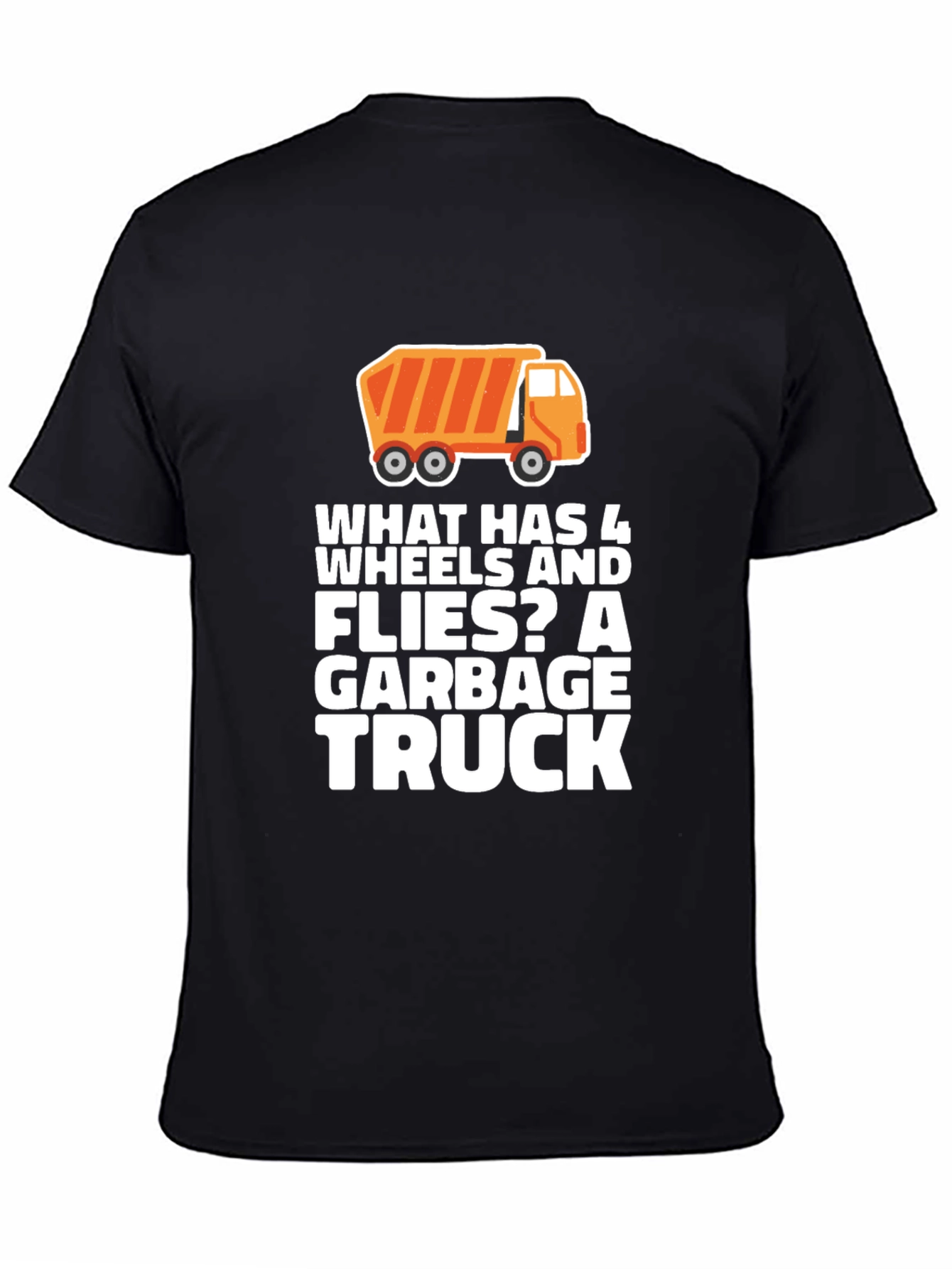 Garbage Truck Riddle T-Shirt Funny Joke Tee