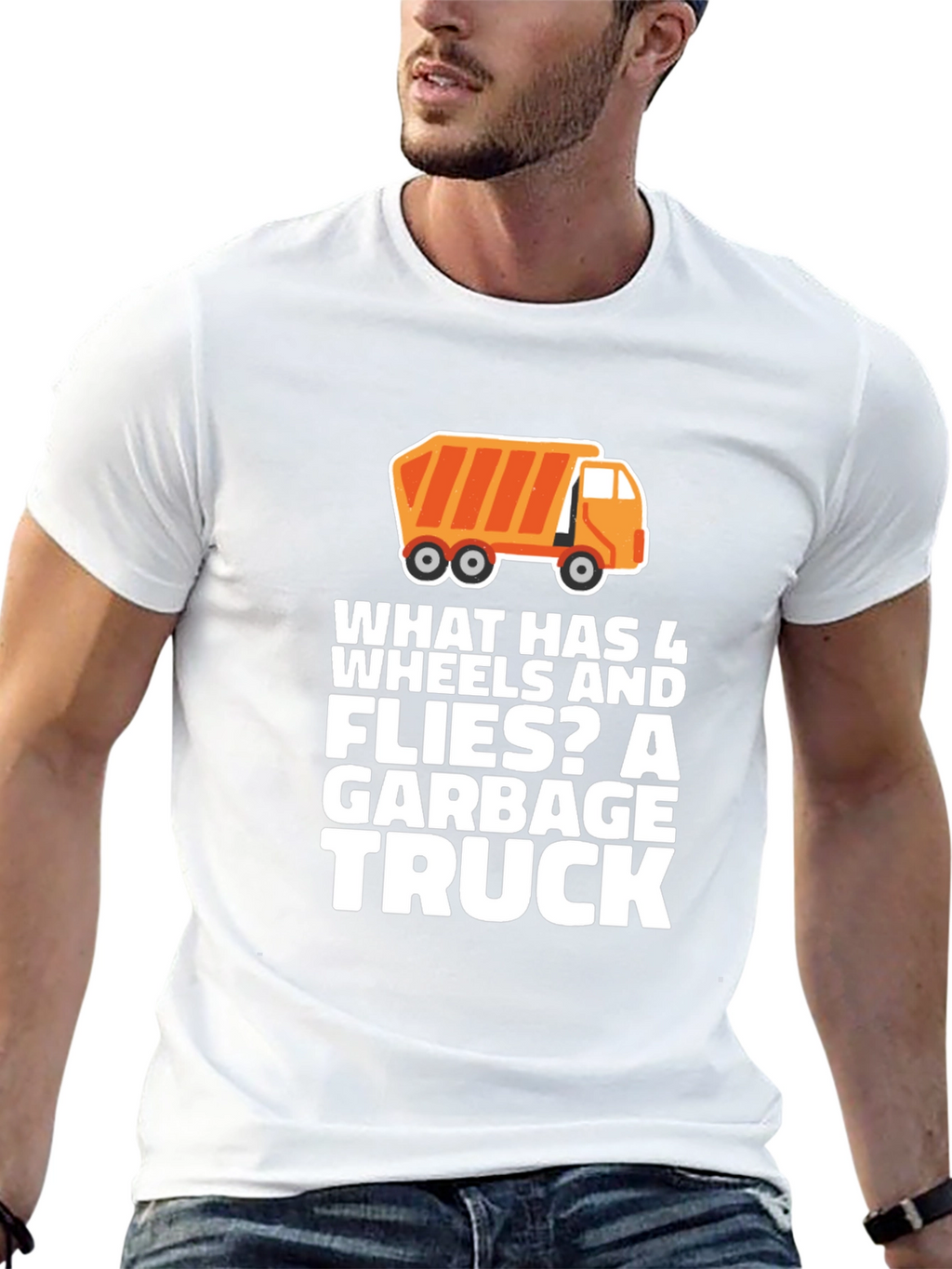 Garbage Truck Riddle T-Shirt Funny Joke Tee
