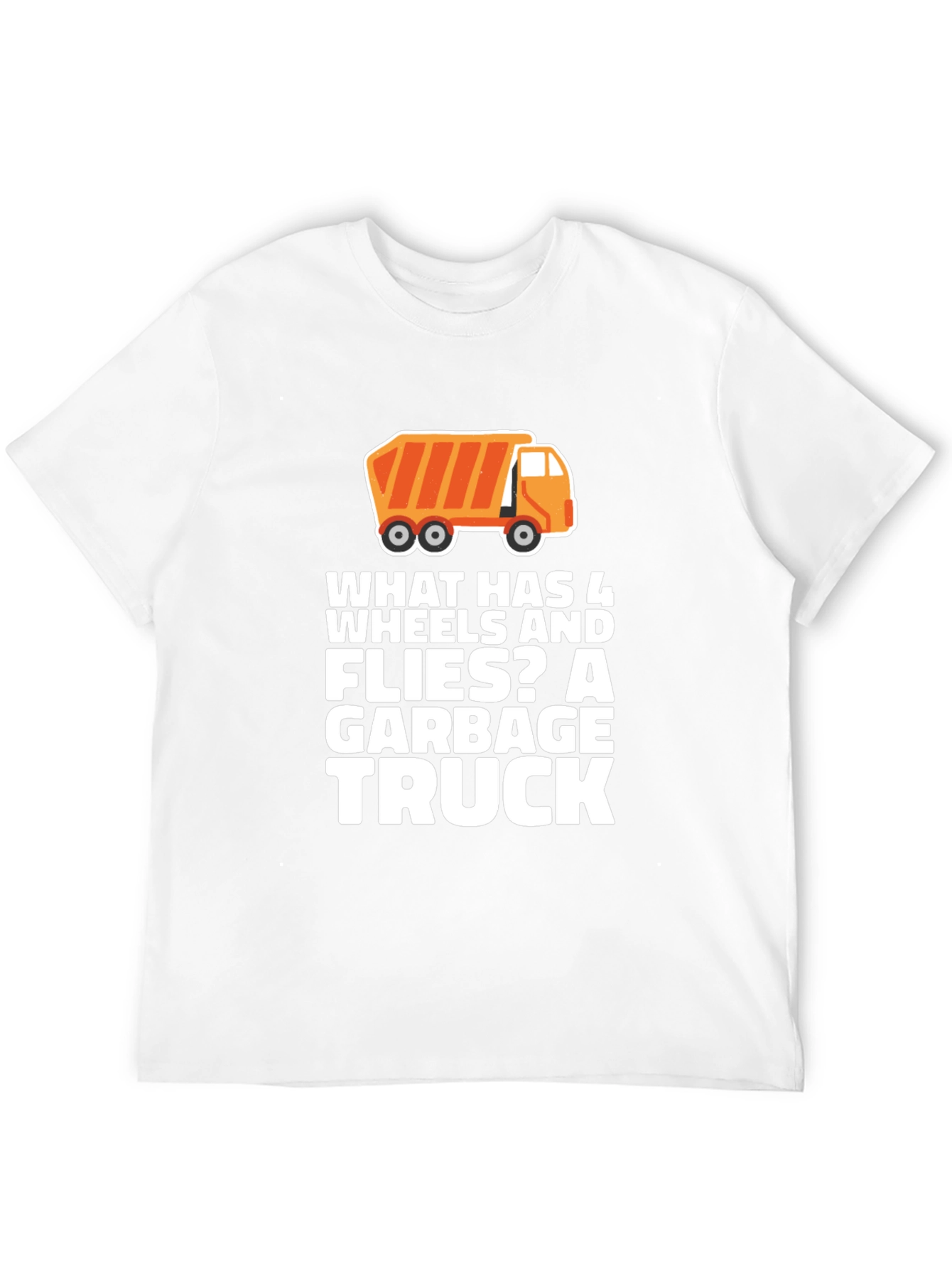 Garbage Truck Riddle T-Shirt Funny Joke Tee