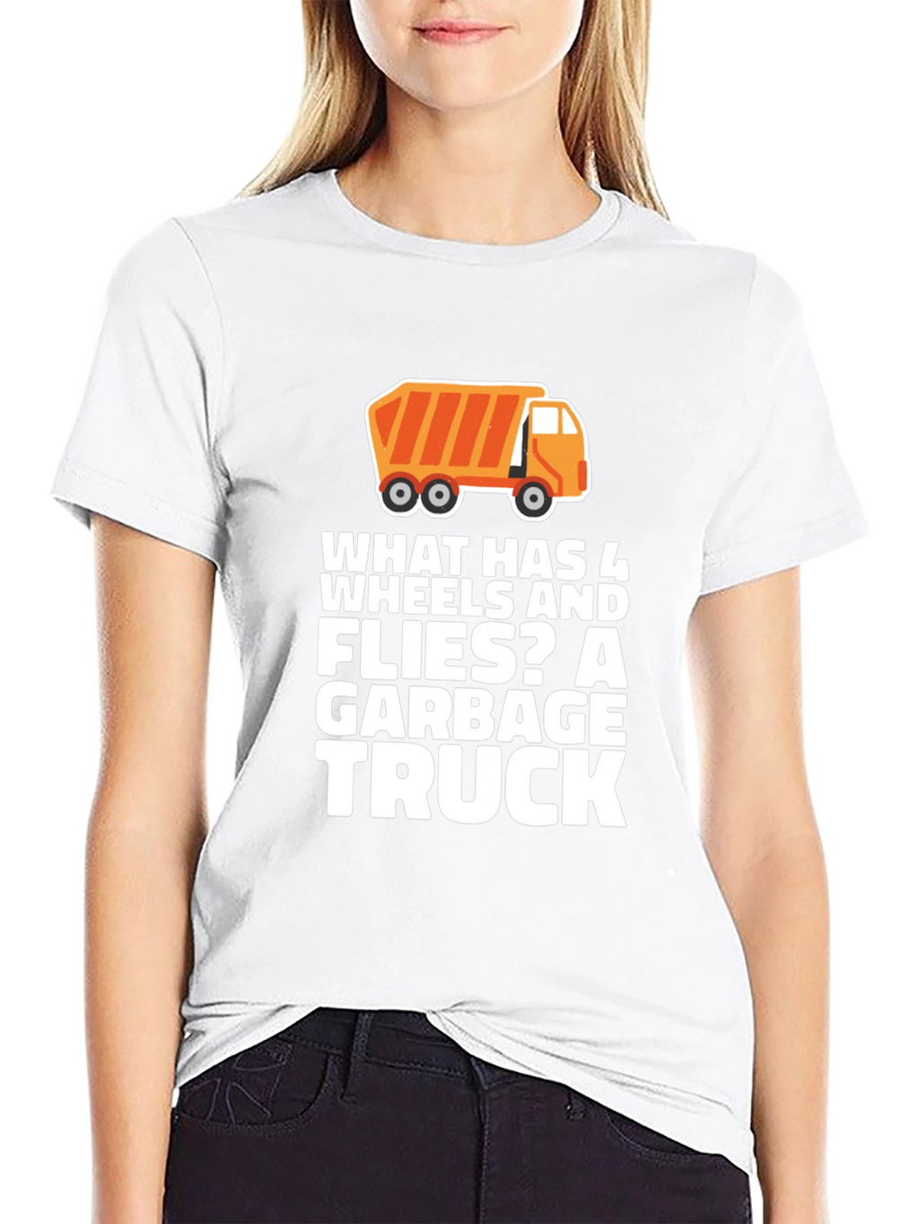 Garbage Truck Riddle T-Shirt Funny Joke Tee