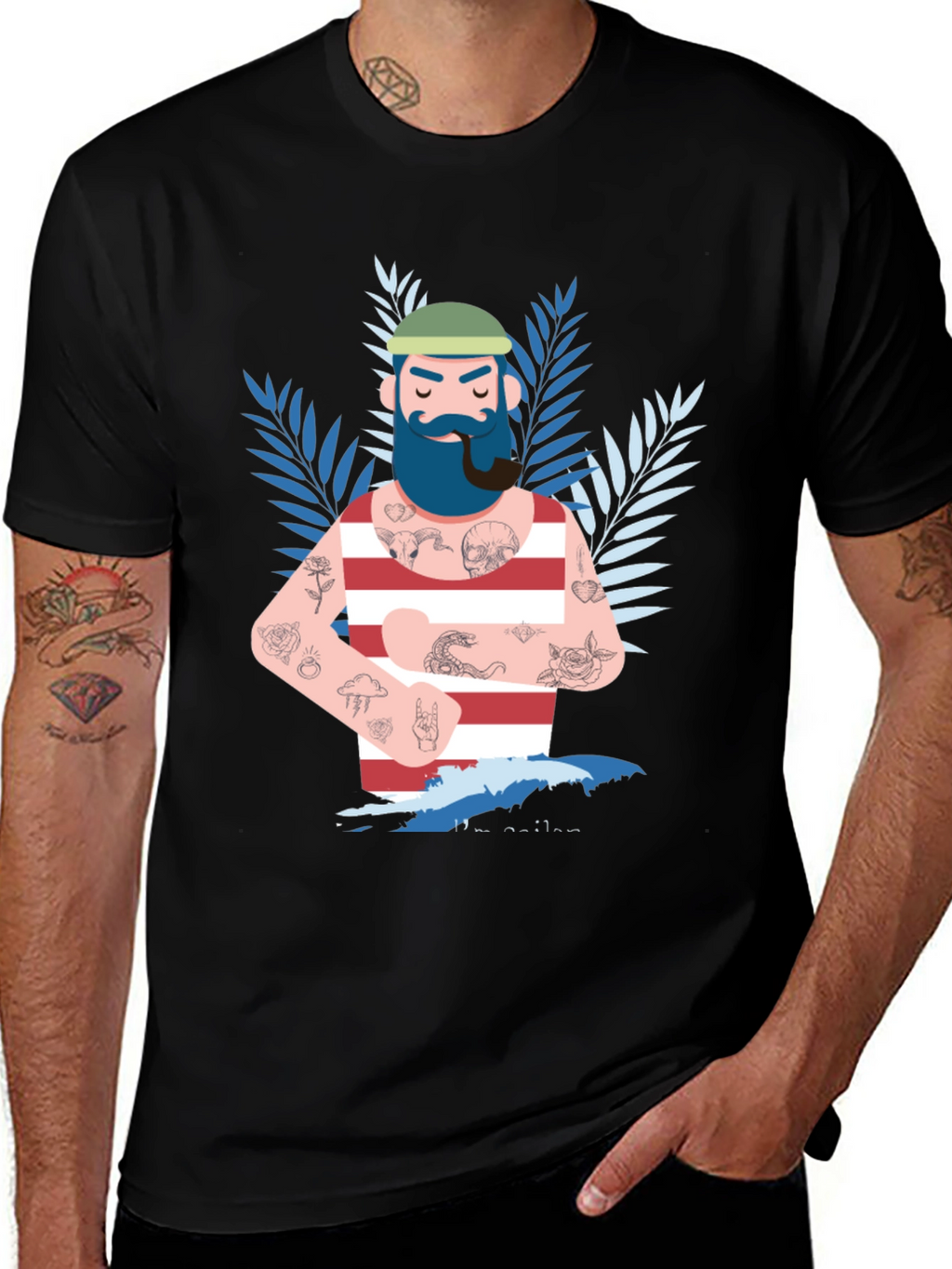 Nautical Sailor Tattoo T-Shirt - Bold Graphic Tee
