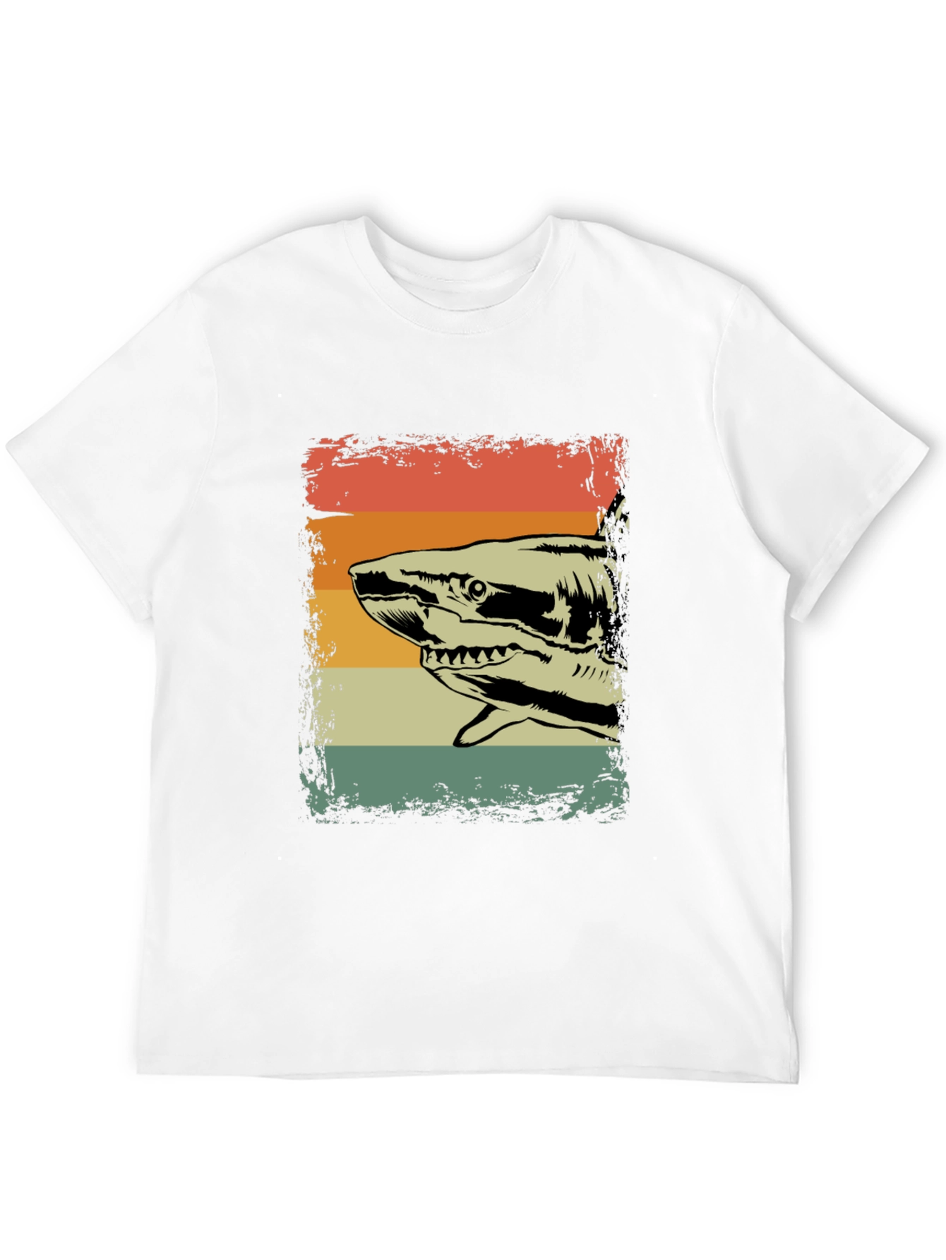 Vintage Shark Graphic Tee - Retro Style